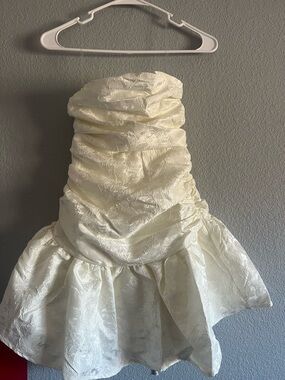 Peppermayo strapless “ray of light mini dress”